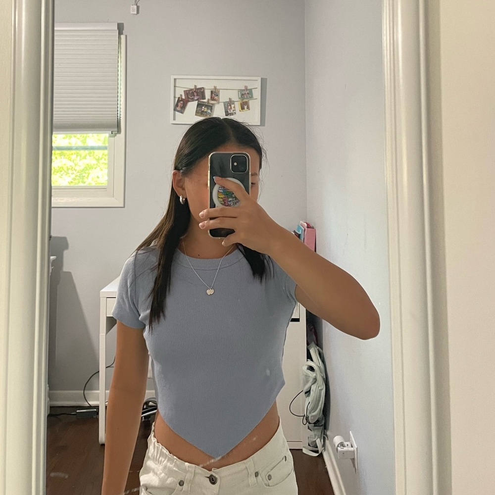 Cute small blue baby tee